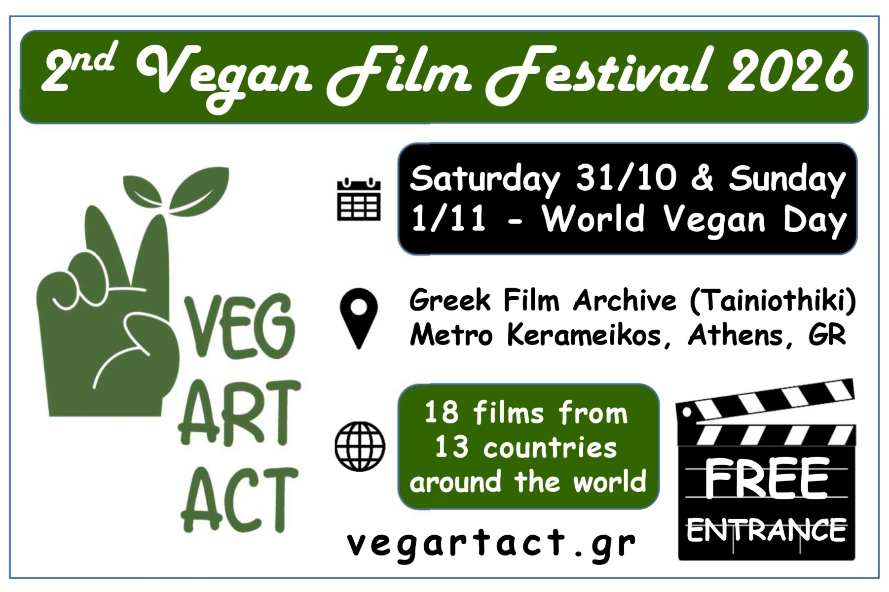 2nd Vegan Film Festival VegArtAct