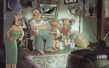 Ο Σιλβέν Σομέ, σχεδιάζει τους «Simpsons»
