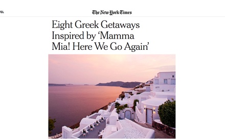 Αν και γυρισμένο στην Κροατία, το «Mamma Mia! Here We Go Again» συνεχίζει να διαφημίζει την Ελλάδα!