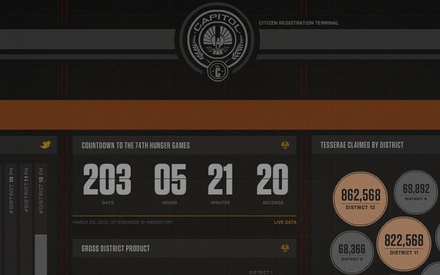 Ακόμη να μπείτε στο site του «The Hunger Games»;